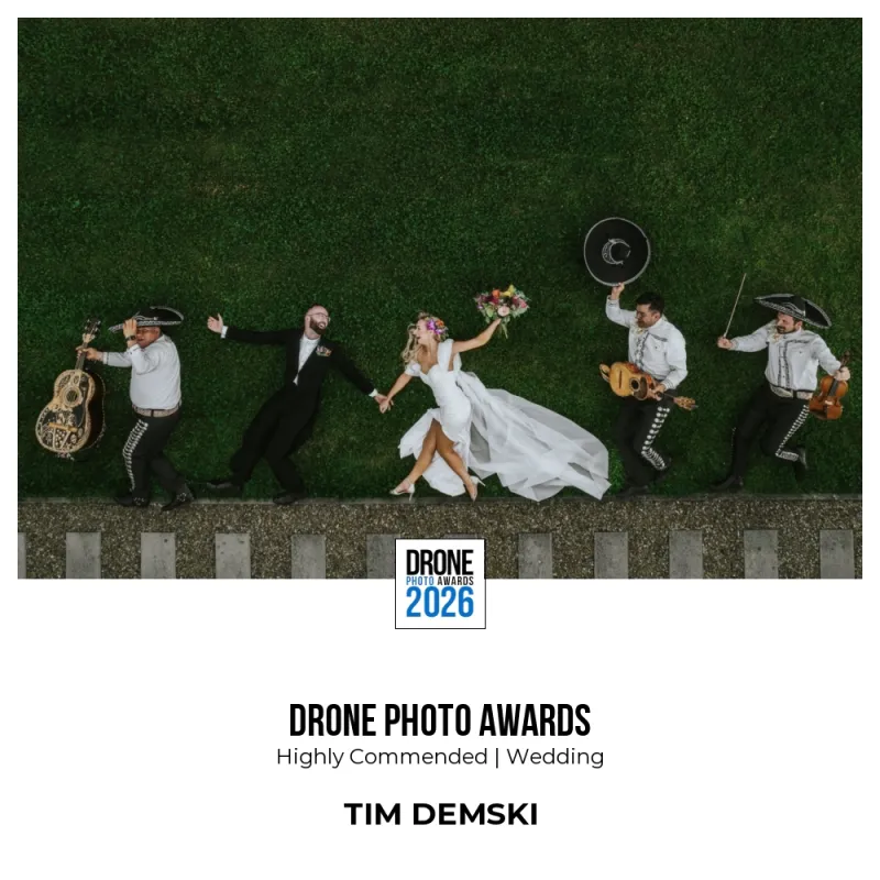 Podwójne złoto w Sienie: fotograf ślubny Tim Demski z dwoma pierwszymi miejscami na Siena Awards 2026